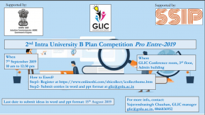 2nd Intra University B Plan Competition – 2019